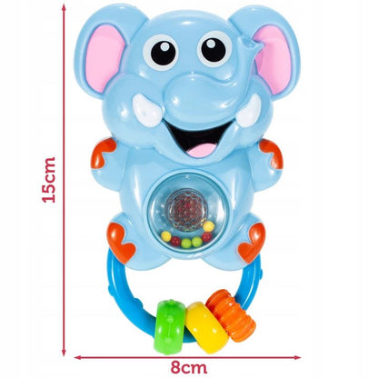 Jucarie Interactiva Pentru Bebelusi Blue Elephant idealStore, Multicolora, Lumina Interactiva Rosie, Diverse Melodii Si Zgomote, Jucarie Interactiva, Dezvolta Abilitati Senzoriale