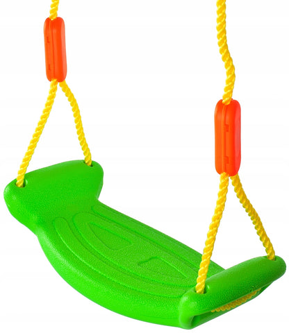 Leagan Stil Bancuta Cool Swing idealStore Verde, Scaun Confortabil, Franghii Rezistente, Inaltime Reglabila, Aspect Atractiv Culori Vii