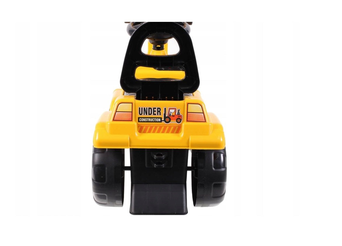 Masinuta Interactiva 3 in 1 idealSTORE FIRE CONSTRUCT, Echipata cu functie de Excavator si Olita, Accesorizata cu Volan si Manete pentru a spori jocul de rol