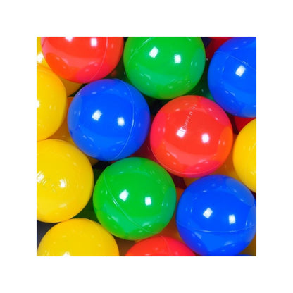 Set bile colorate din plastic pentru loc de joaca, 100 bucati, 6CM