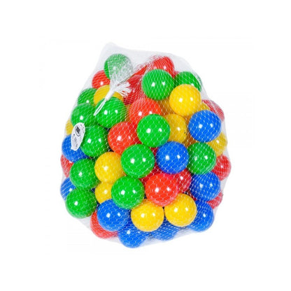 Set bile colorate din plastic pentru loc de joaca, 100 bucati, 6CM