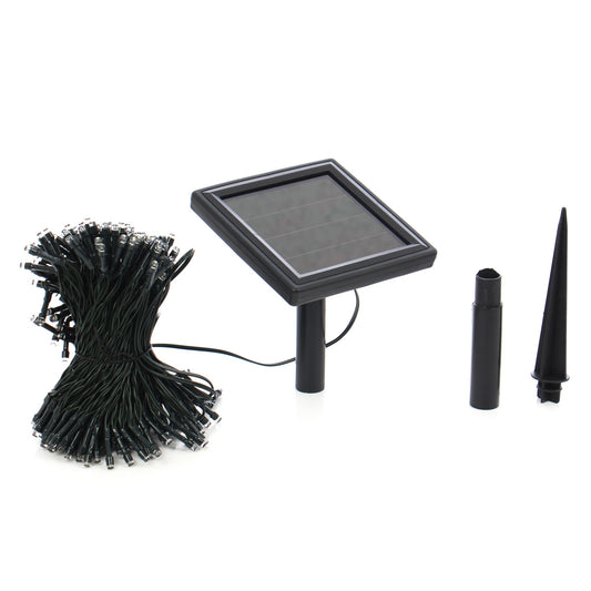 Instalatie IDL cu panou solar, 100 led-uri cu lumina multicolora pentru a creea un mediu ambiental calduros si primitor, Controler exterior cu 8 functii si Grad de protectie IP44