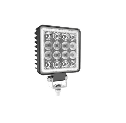 Proiector LED idealSTORE, Putere 48W, Rezistenta la apa IP67, Numar LED-URI 16 x 3W, 12V-24V (9-36V), Unghi lumina combo