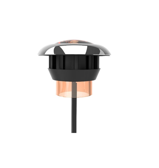 Lampa laterala LED idealSTORE Dimensiune 30.3 x 22.3mm, Rezistenta la apa IP67, 12V-24V (9-30V), LED-URI 3 x 1W, Culoare ROSU