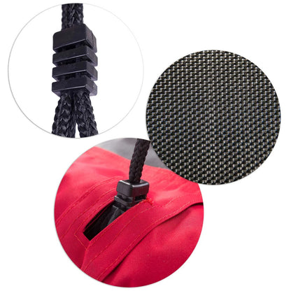 Leagan tip cuib pentru copii dreptunghiular XXL 110 x 70 cm 150 kg Neo-Sport Rosu