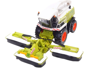 Combina tripla de recoltat idealStore MC Recolt Farm cu 3 brate, 44 cm, alb si verde