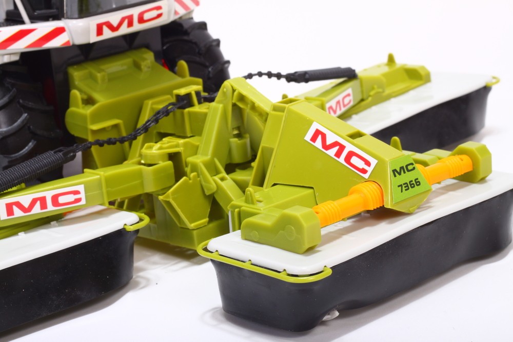 Combina tripla de recoltat idealStore MC Recolt Farm cu 3 brate, 44 cm, alb si verde