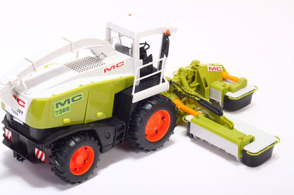 Combina tripla de recoltat idealStore MC Recolt Farm cu 3 brate, 44 cm, alb si verde