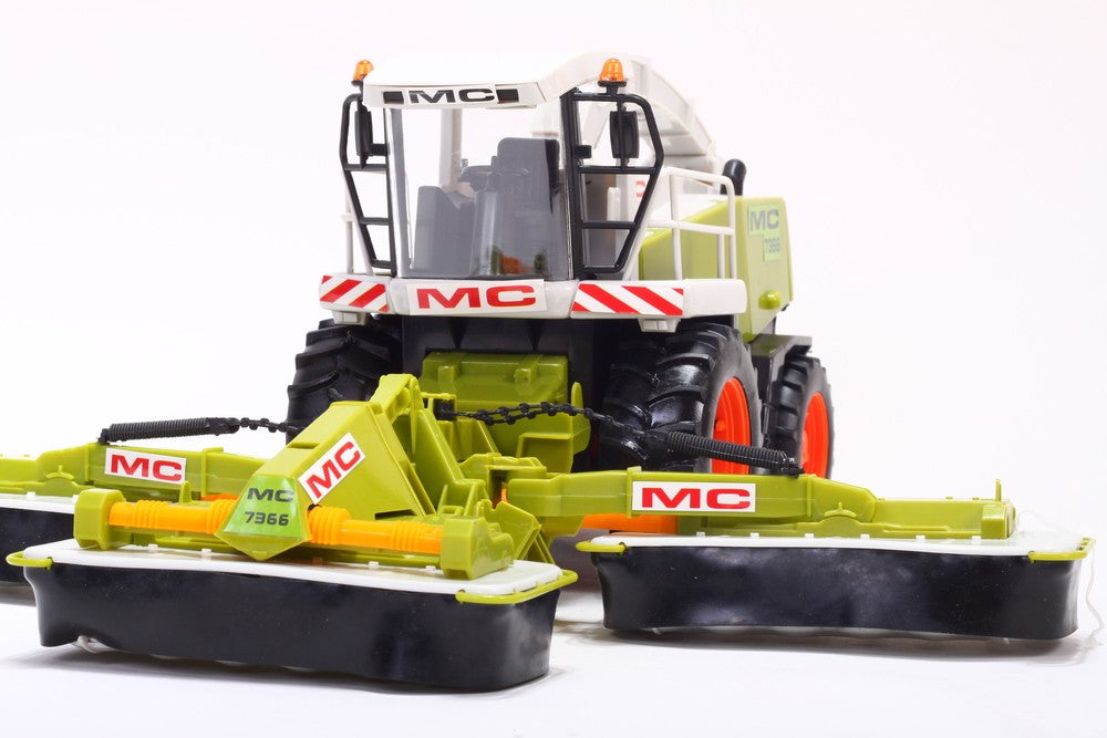 Combina tripla de recoltat idealStore MC Recolt Farm cu 3 brate, 44 cm, alb si verde