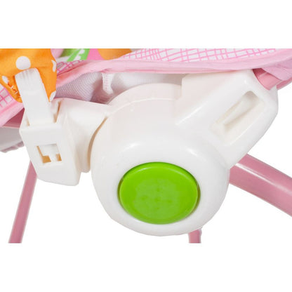 Balansoar si Scaun 3 in 1 'The Sleepy Bunny', cu Vibratii Calmante, Spatar Reglabil in Doua Trepte, Bara Detasabila cu Jucarii, Centuri de Siguranta, 0-18Kg