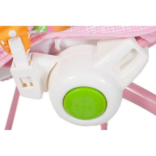 Balansoar si Scaun 3 in 1 'The Sleepy Bunny', cu Vibratii Calmante, Spatar Reglabil in Doua Trepte, Bara Detasabila cu Jucarii, Centuri de Siguranta, 0-18Kg