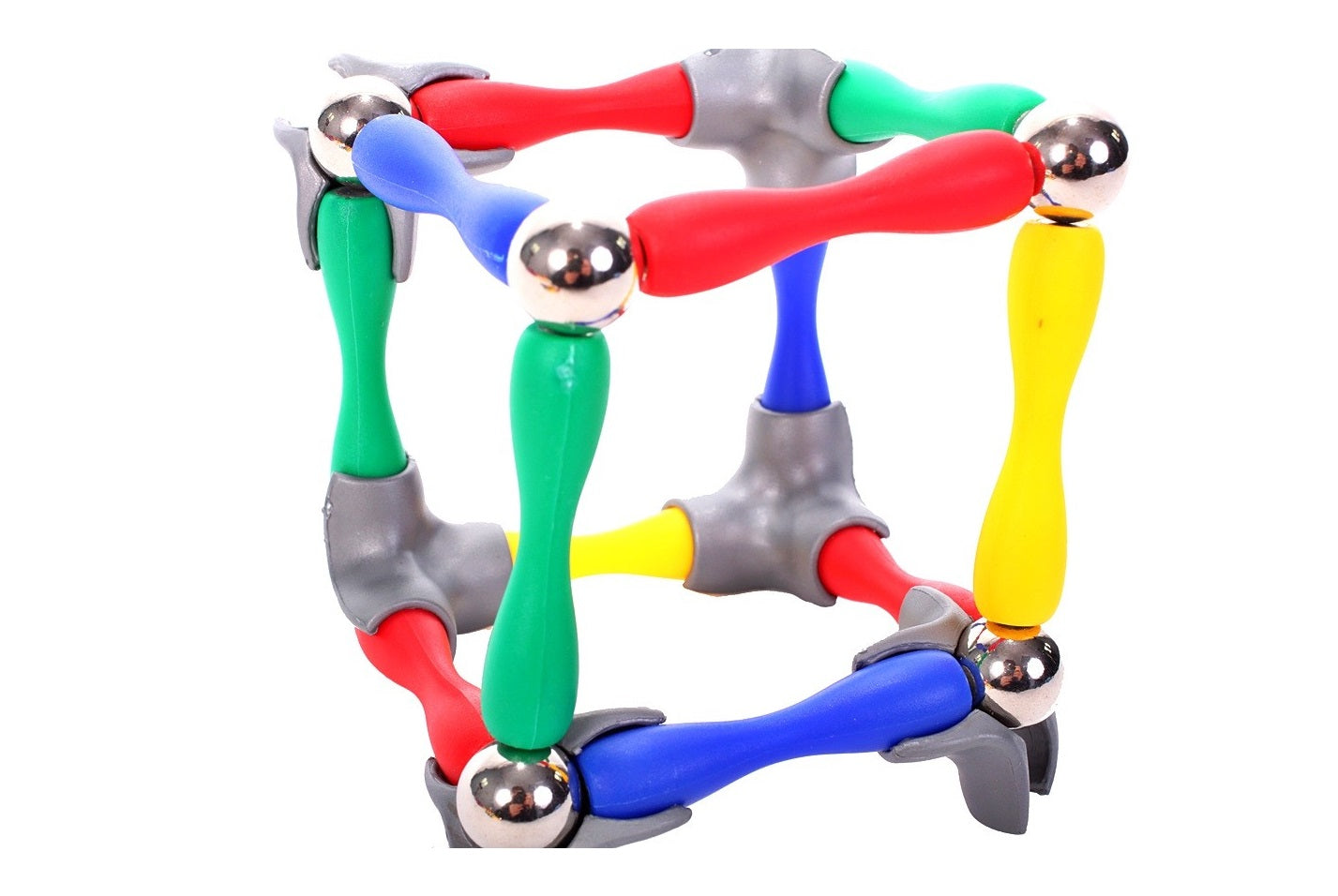 Set de Constructie IDL, MAGICAL MAGNETS cu 84 piese MAGNETICE, Posibilitatea de a crea Forumule chimice, fizice si matematice datorita articulatiei magnetice, Dezvolta IMAGINATIA, CONCENTRAREA, ABILITATILE MANUALE si sporeste GANDIREA SPATIALA