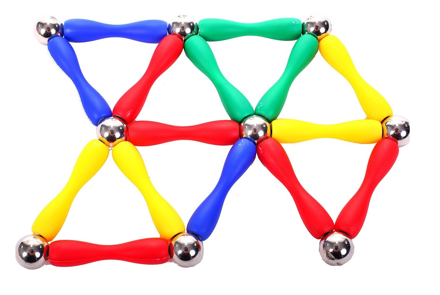 Set de Constructie IDL, MAGICAL MAGNETS cu 84 piese MAGNETICE, Posibilitatea de a crea Forumule chimice, fizice si matematice datorita articulatiei magnetice, Dezvolta IMAGINATIA, CONCENTRAREA, ABILITATILE MANUALE si sporeste GANDIREA SPATIALA