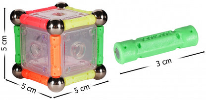 Puzzle idealStore Magnetic, Multicolor, Stimulativ, Compus din 84 piese, Dezvolta Abilitatile Manuale, Gandirea Spatiala