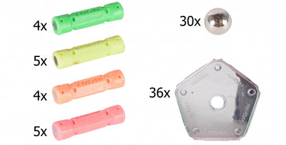 Puzzle idealStore Magnetic, Multicolor, Stimulativ, Compus din 84 piese, Dezvolta Abilitatile Manuale, Gandirea Spatiala