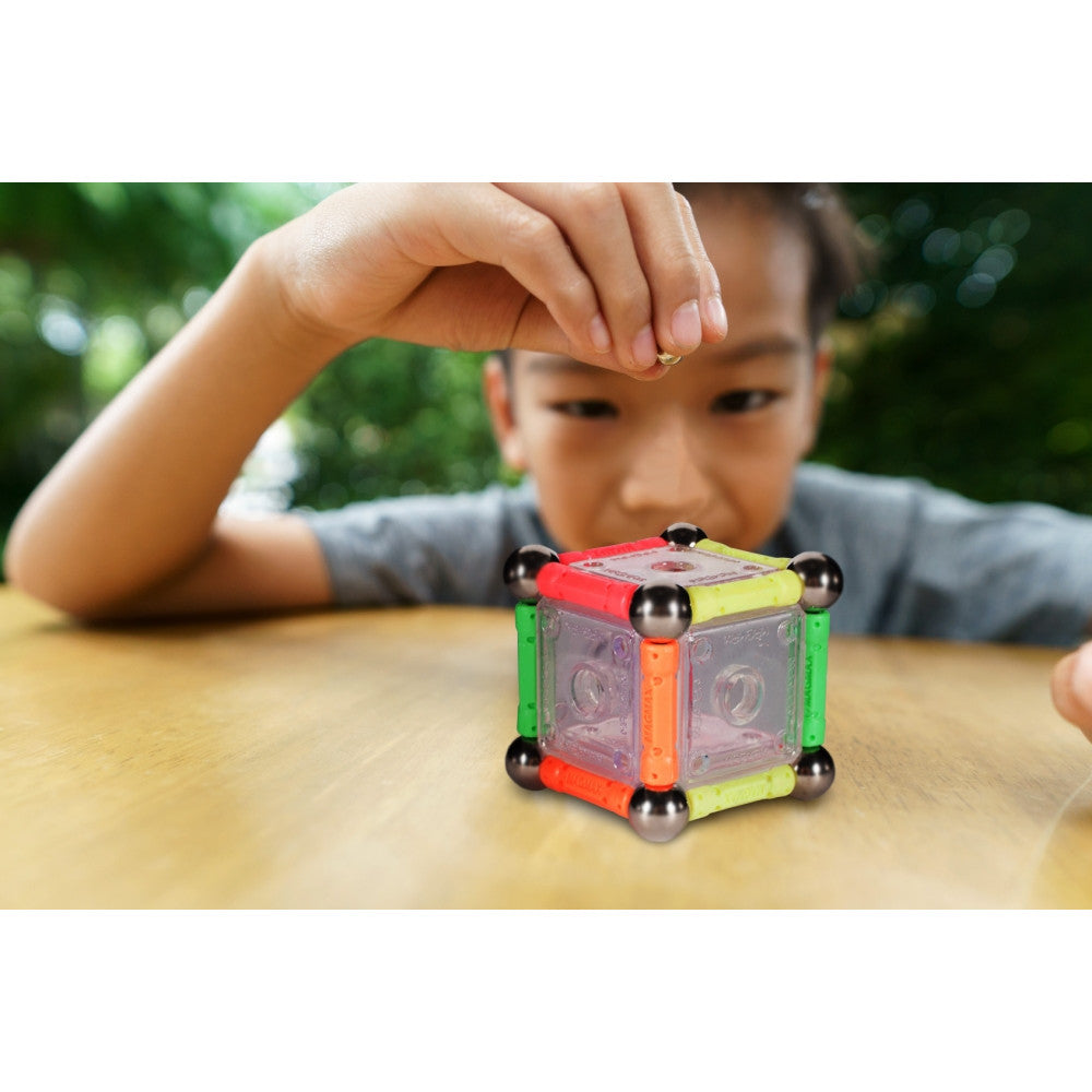 Puzzle idealStore Magnetic, Multicolor, Stimulativ, Compus din 84 piese, Dezvolta Abilitatile Manuale, Gandirea Spatiala