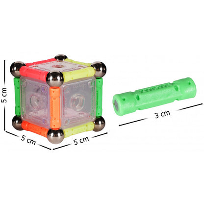 Puzzle idealStore Magnetic, Multicolor, Stimulativ, Compus din 84 piese, Dezvolta Abilitatile Manuale, Gandirea Spatiala