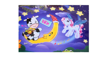 Covoras Educational Interactiv IDL La Joaca , Pentru bebelusi , 7 tipuri de sunete de animale , Melodii , Luminite