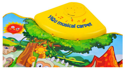 Centru de activitati tip covoras Interactiv idealStore Happy Farm Day, Diferite melodii corelate cu sunete ale animalelor, Control al volumului, Dezvolta imaginatia, creativitatea si stimuleaza simturile