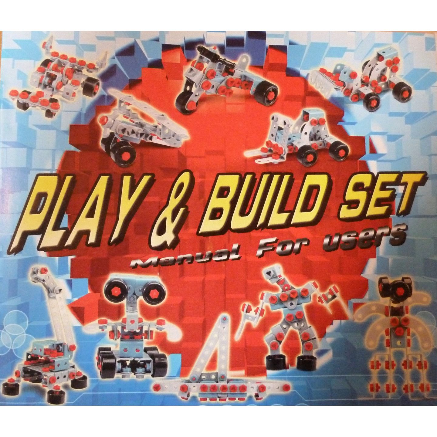 Set de constructie IDL Junior Block, Echipat cu 280 De Elemente ce le permite micutilor sa creeze diverse constructii jongland cu piesele dupa vointa lor, Ajuta la dezvoltarea capacitatilor de coordonare si sporeste imaginatia