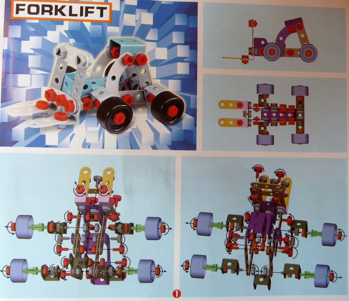 Set de constructie IDL Junior Block, Foarte prietenos, Echipat cu 550 De Elemente ce le permite micutilor sa creeze diverse constructii jongland cu piesele dupa vointa lor, Ajuta la dezvoltarea capacitatilor de coordonare si sporeste imaginatia