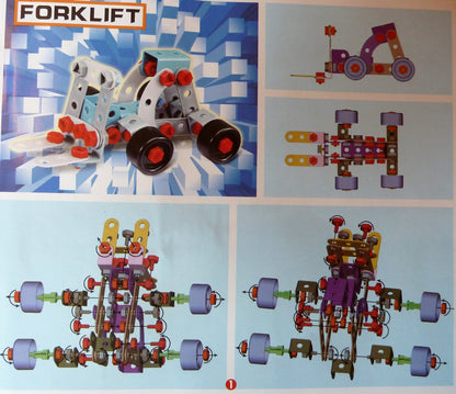 Set de constructie IDL Junior Block, Foarte prietenos, Echipat cu 550 De Elemente ce le permite micutilor sa creeze diverse constructii jongland cu piesele dupa vointa lor, Ajuta la dezvoltarea capacitatilor de coordonare si sporeste imaginatia