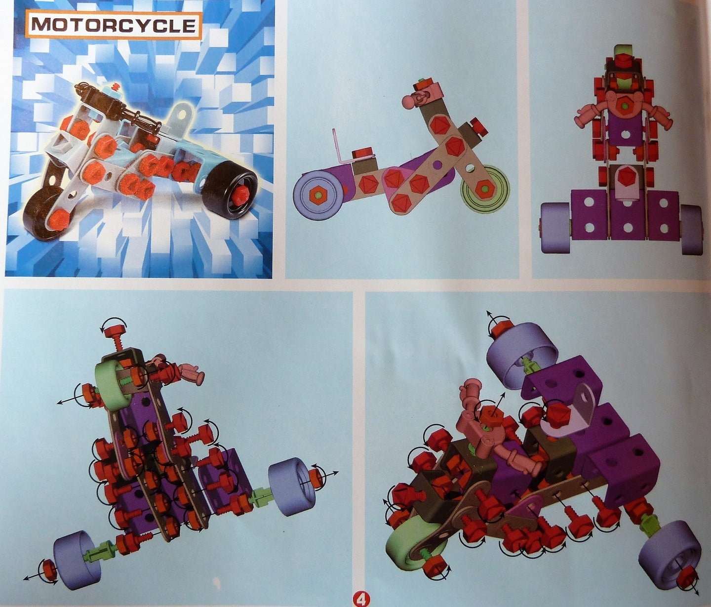 Set de constructie IDL Junior Block, Foarte prietenos, Echipat cu 550 De Elemente ce le permite micutilor sa creeze diverse constructii jongland cu piesele dupa vointa lor, Ajuta la dezvoltarea capacitatilor de coordonare si sporeste imaginatia