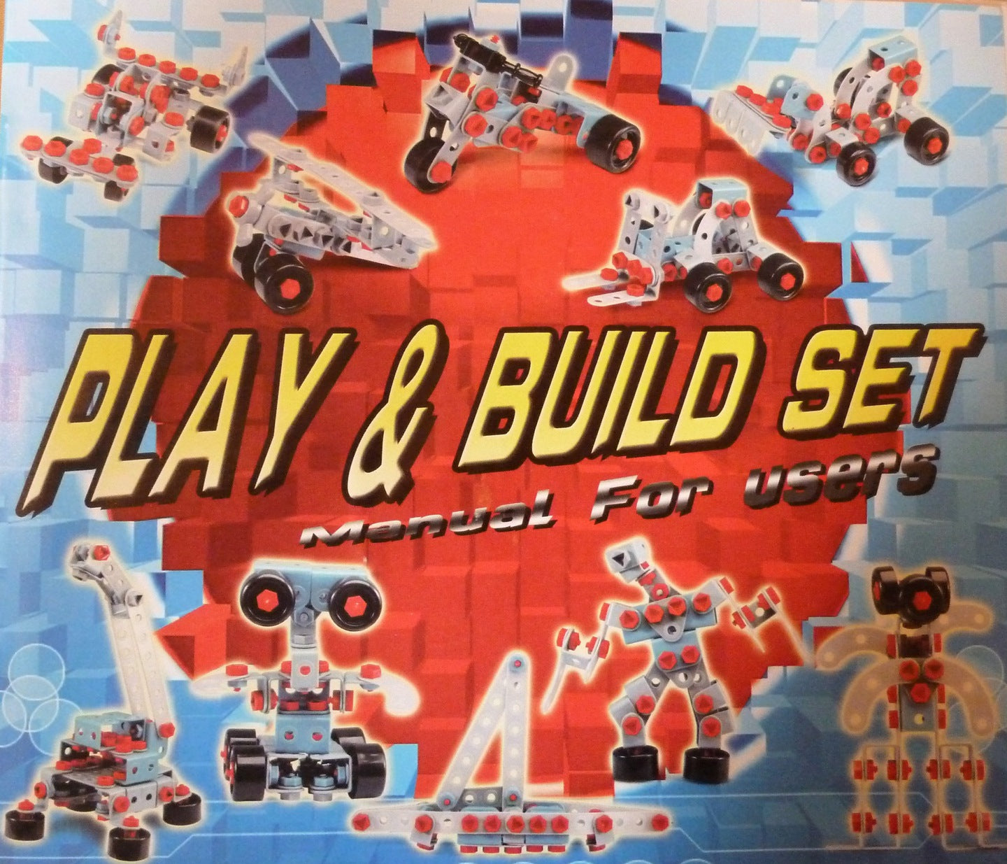 Set de constructie IDL Junior Block, Foarte prietenos, Echipat cu 550 De Elemente ce le permite micutilor sa creeze diverse constructii jongland cu piesele dupa vointa lor, Ajuta la dezvoltarea capacitatilor de coordonare si sporeste imaginatia