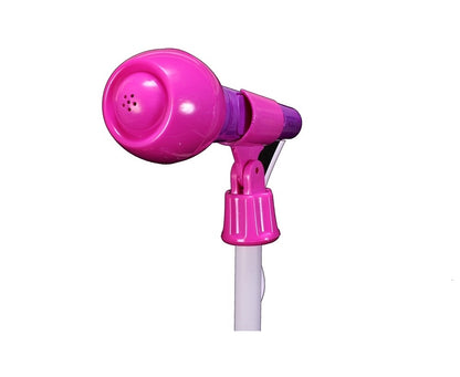 Set Karaoke idealSTORE Dazzlers Dream, Echipat cu difuzor in forma de inima, microfon detasabil, trepied cu inaltime reglabila, telecomanda stil fluture, Conexiune MP3, Stimuleaza imaginatia