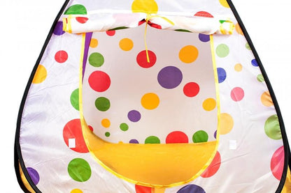 Cort de joaca pentru copii RED CATERPILLAR format dintr-un iglou cu dimensiunile 68 x 68 x 92 cm si un tunel 105 x 41 x 41 cm, Usor de asamblat, Fabricat din material sintectic si durabil, Ce garanteaza ore intregi de distractie