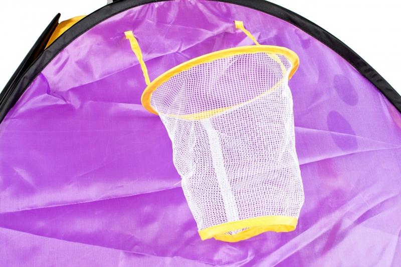 Cort de joaca pentru copii RED CATERPILLAR format dintr-un iglou cu dimensiunile 68 x 68 x 92 cm si un tunel 105 x 41 x 41 cm, Usor de asamblat, Fabricat din material sintectic si durabil, Ce garanteaza ore intregi de distractie