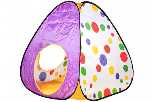 Cort de joaca pentru copii RED CATERPILLAR format dintr-un iglou cu dimensiunile 68 x 68 x 92 cm si un tunel 105 x 41 x 41 cm, Usor de asamblat, Fabricat din material sintectic si durabil, Ce garanteaza ore intregi de distractie