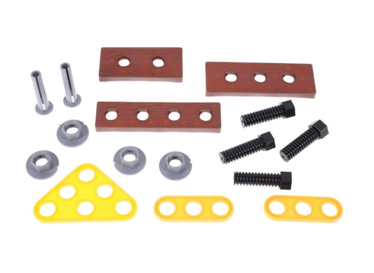 Mini valiza de scule interactiva idealSTORE The first constructor, Dimensiuni 36 x 7 x 58 cm, Include accesorii specifice ce permit dezvoltarea abilitatilor manuale