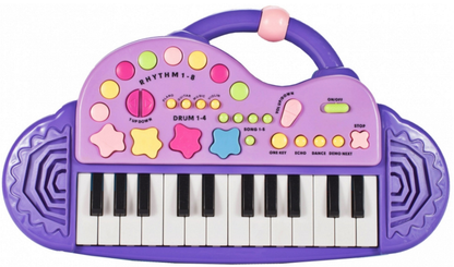 Orga Electronica Interactiva idealStore Let's Sing Pentru Copii, Portabila, Maner Confortabil, 29 Taste, 2 Difuzoare Incorporate, 8 Moduri Ritmice, 5 Melodii Preincarcate, Buton de Control al Volumului, Buton de Pornire/Oprire