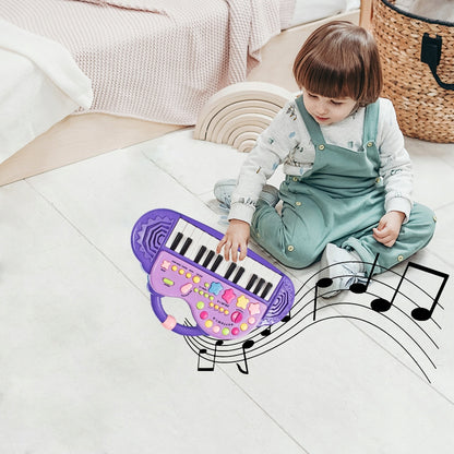 Orga Electronica Interactiva idealStore Let's Sing Pentru Copii, Portabila, Maner Confortabil, 29 Taste, 2 Difuzoare Incorporate, 8 Moduri Ritmice, 5 Melodii Preincarcate, Buton de Control al Volumului, Buton de Pornire/Oprire