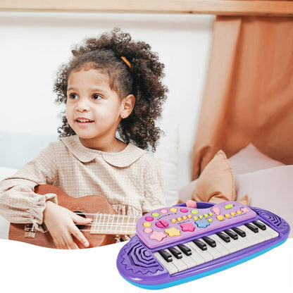 Orga Electronica Interactiva idealStore Let's Sing Pentru Copii, Portabila, Maner Confortabil, 29 Taste, 2 Difuzoare Incorporate, 8 Moduri Ritmice, 5 Melodii Preincarcate, Buton de Control al Volumului, Buton de Pornire/Oprire