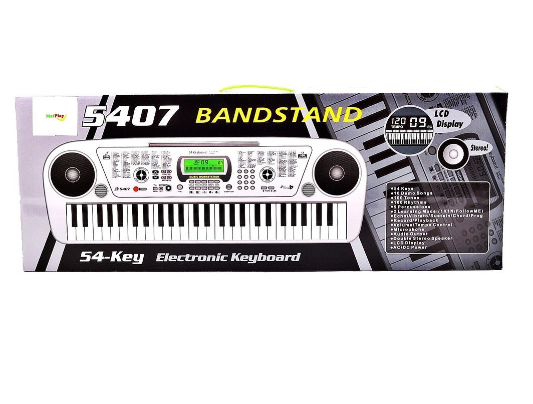 Orga muzicala cu Microfon IDL Maggie World, Echipata cu 54 de clape, Boxe stereo si un Ecran LCD, O multime de functii multimedia, Posibilitatea de a conecta casti sau boxe externe, Un instrument pentru copii interesati de lumea muzicii