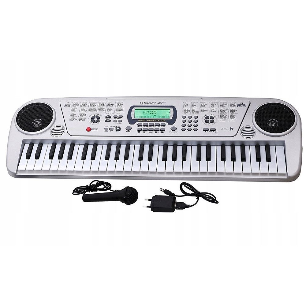 Orga muzicala cu Microfon IDL Maggie World, Echipata cu 54 de clape, Boxe stereo si un Ecran LCD, O multime de functii multimedia, Posibilitatea de a conecta casti sau boxe externe, Un instrument pentru copii interesati de lumea muzicii