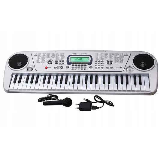 Orga muzicala cu Microfon IDL Maggie World, Echipata cu 54 de clape, Boxe stereo si un Ecran LCD, O multime de functii multimedia, Posibilitatea de a conecta casti sau boxe externe, Un instrument pentru copii interesati de lumea muzicii