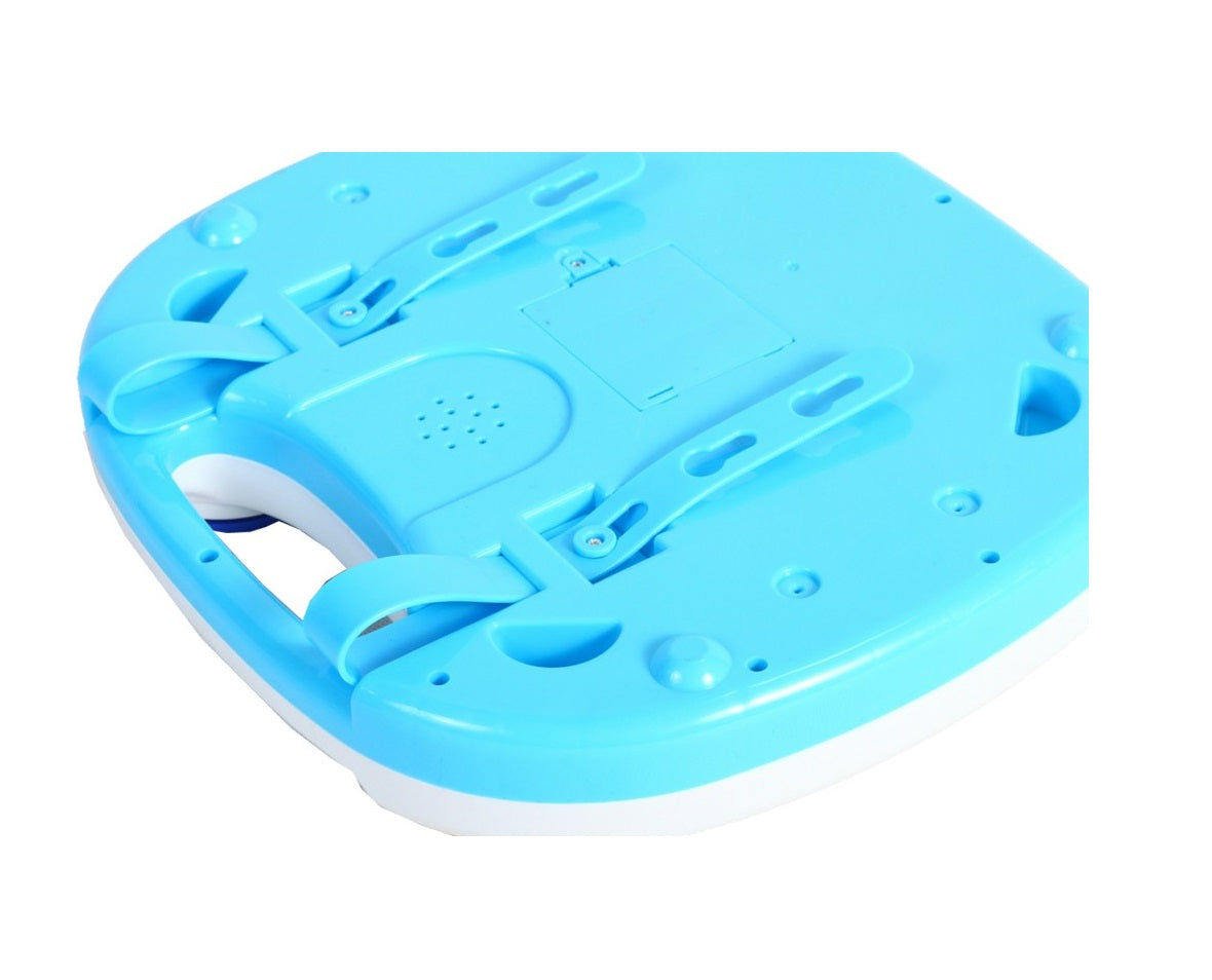 Centru de activitati interactiv 2 in 1 idealSTORE, Masuta cu Girafa, Accesorizat cu un panou cu diferite activitati interesante ce asigura dezvoltarea mobilitatii, Lumini si sunete