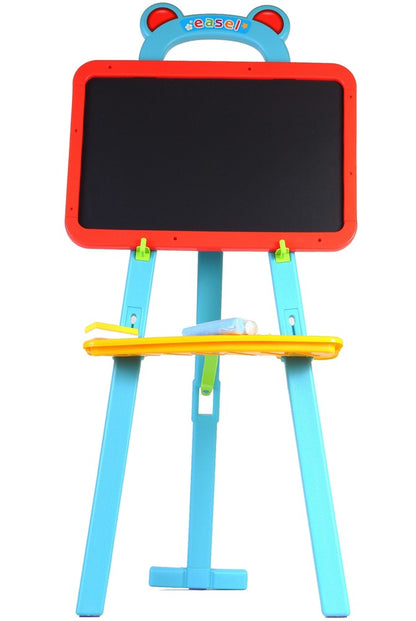 Tabla creativa IDL magnetica cu stativ , pentru copilul tau , numere si simboluri magnetice , 84 piese , burete , creta , Multicolora