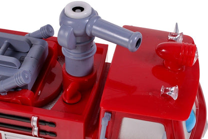 Masina de pompieri interactiva idealSTORE Bubble Fun, Echipata cu un tun mobil ce elibereaza bule, Functii sonore si luminoase si functia de evitare a obstacolelor