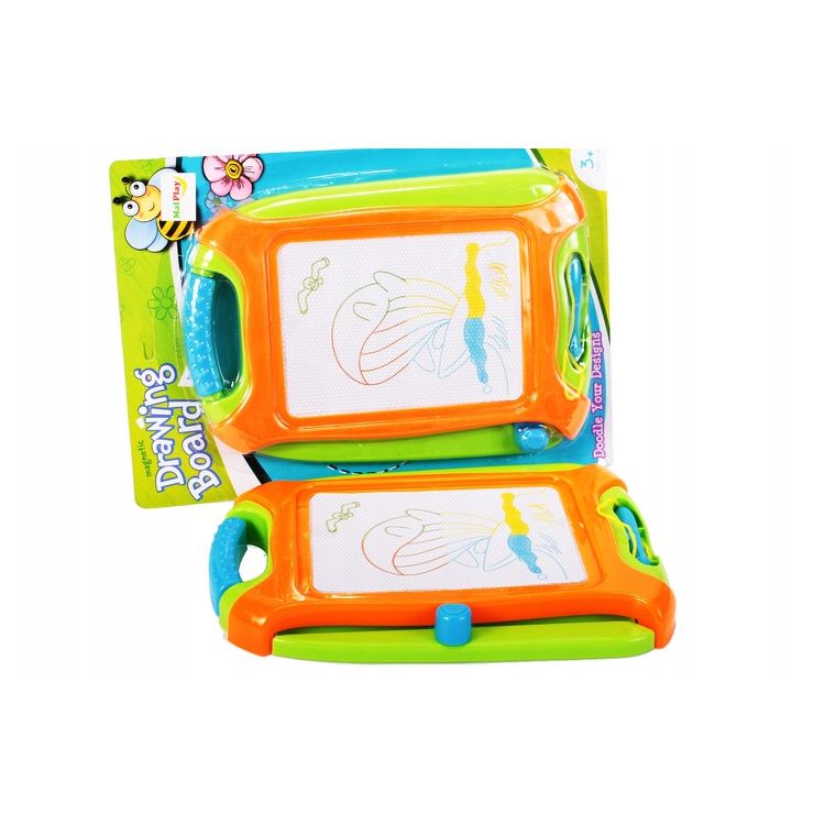 Tabla de desen magnetica, 4 culori, verde/portocaliu