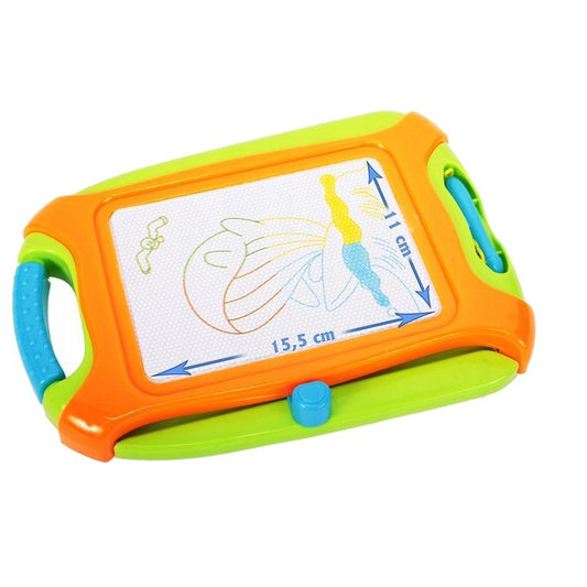 Tabla de desen magnetica, 4 culori, verde/portocaliu