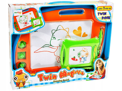 Set 2 bucati Tabla magnetica IDL 2 in 1 Hello Kity, ajuta la dezvoltarea imaginatiei si incurajeaza practicarea scrisului, Multicolora