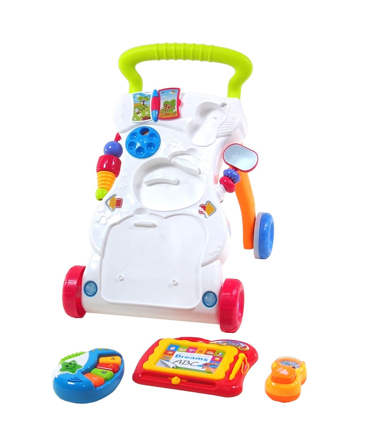 Premergator Interactiv IDL Primul Pas 3 in 1 2018, ajuta dezvoltarea abilitatilor motorii, coordonarea ochi-mana- sunet, diversitate de activitati in limba engleza