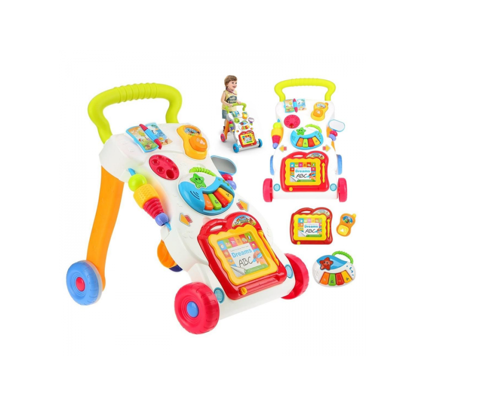 Premergator Interactiv IDL Primul Pas 3 in 1 2018, ajuta dezvoltarea abilitatilor motorii, coordonarea ochi-mana- sunet, diversitate de activitati in limba engleza