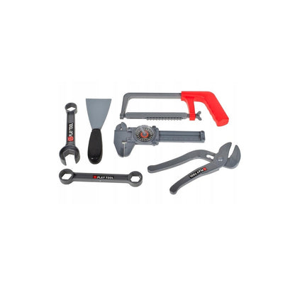 Trusa de Bricolaj idealStore ToolToys, cu Bormasina, Ciocan, Ustensile de Strangere si Filetare, Ciocan, Chei, Surubelnite, Dezvolta Creativitatea si Simturile Practice, Multicolor