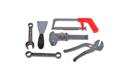 Trusa de Bricolaj idealStore ToolToys, cu Bormasina, Ciocan, Ustensile de Strangere si Filetare, Ciocan, Chei, Surubelnite, Dezvolta Creativitatea si Simturile Practice, Multicolor