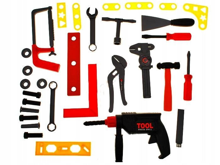 Trusa de scule idealStore FullTools, cuprinde 50 de Scule si Accesorii, diverser Sortimente de Chei, Suruburi, Spaclu, Bomfaier, Ciocan, contine Cutie de Depozitare